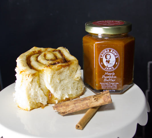 Maple Pumpkin Butter Cinnamon Rolls