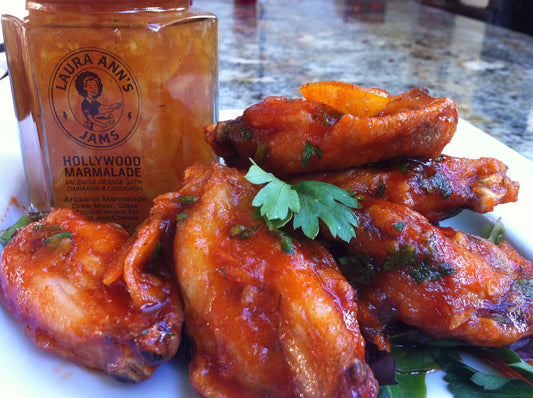 Spicy Hollywood Marmalade-Glazed Drumettes