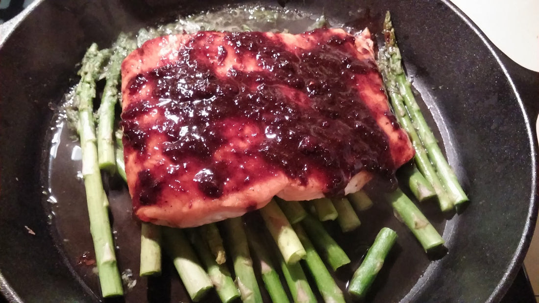 Blueberry Basil Salmon