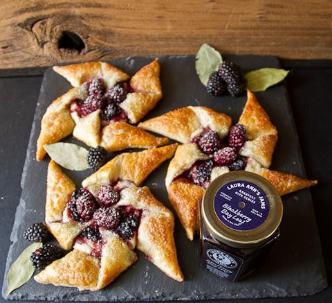 Blackberry Bay Leaf Pinwheels