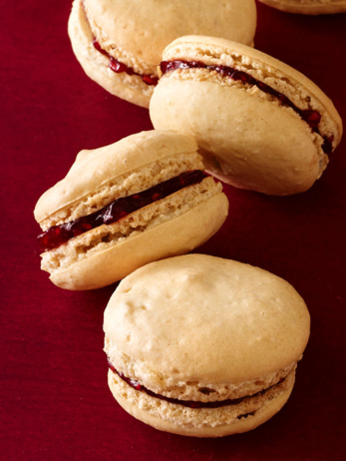 Peanut Butter-Jam Macaroons