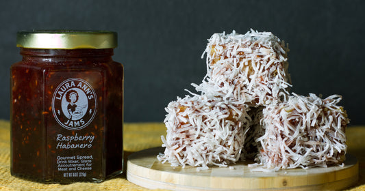 Raspberry Habanero Lamingtons