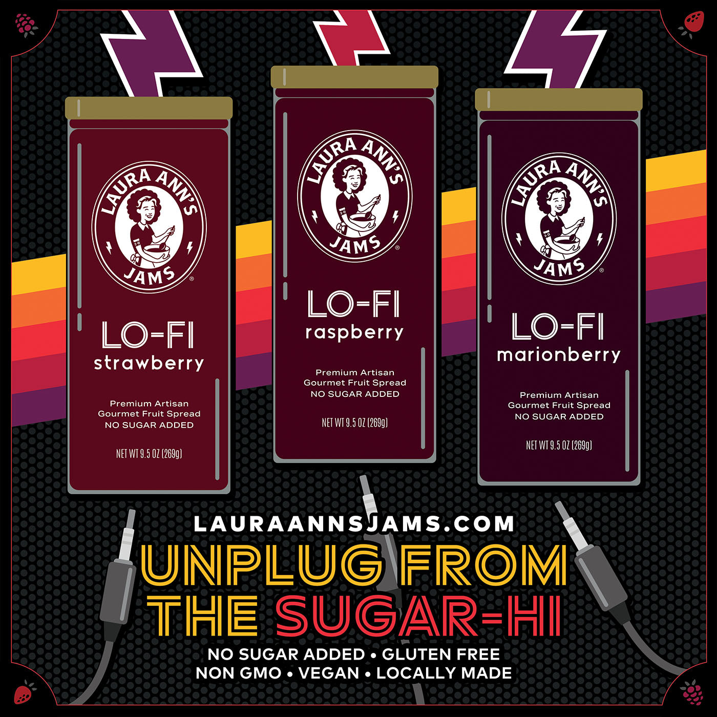 🎁  Lo-Fi (NO SUGAR added jams) 3 pack